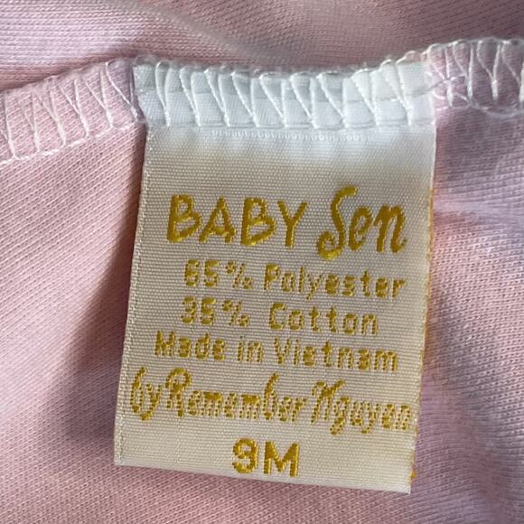 Remember Nguyen Baby Sen Pastel Pink Sheep Bubble Romper Size 9M - Picture 6 of 10